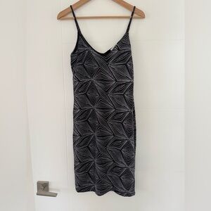 Noisy May Black Glitter Slip Dress, size medium.